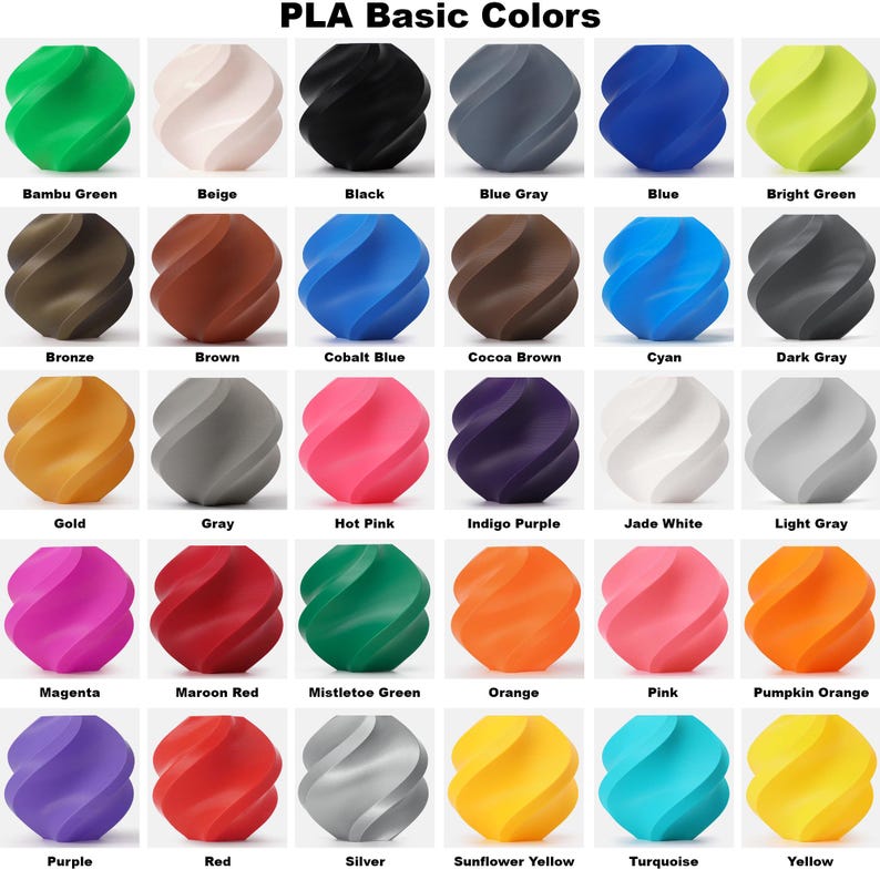 Pla Filament Sample Chart Tiled Geometric Wall Planter - Etsy