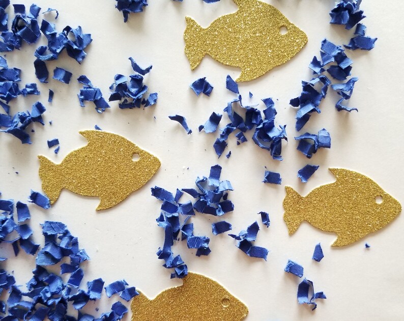 Ocean Confetti Hawaiian Party Decorations Fish Confetti Tropical Baby Shower Luau Baby Shower