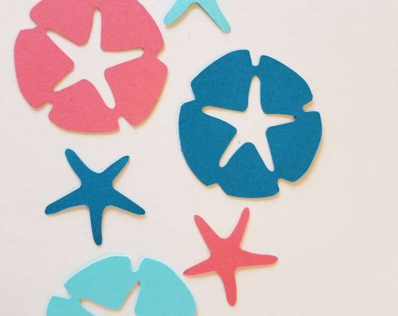 Ocean Confetti Mermaid Birthday Decorations Mermaid Theme Party CARDSTOCK