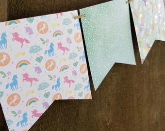 Unicorn Party Decorations | Unicorn Banner | Unicorn Decor, Kids Unicorn Birthday, Unicorn Party, Banner Wall Hanging