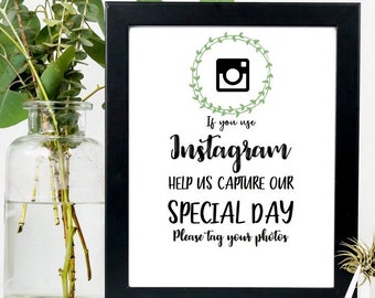 I Spy Wedding Game | I Spy Printable, Wedding I Spy, Party Entertainment with Instagram Hashtag, Disposable Camera Game