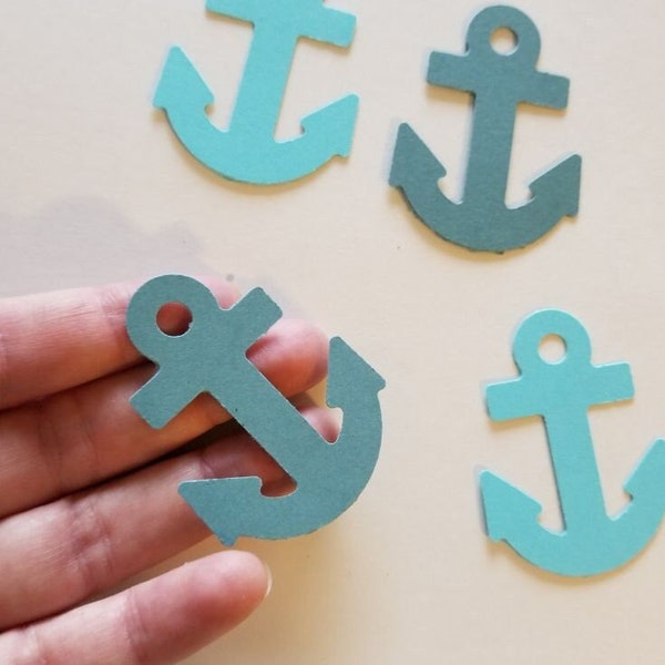 Anchor Confetti | Nautical First Birthday, Going Away Party, Ahoy its a Boy | CARDSTOCK