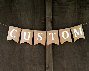 Custom cardstock banners