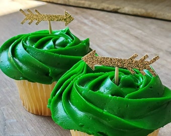 Arrow Cupcake Toppers | Wild and Free Party | GLITTER