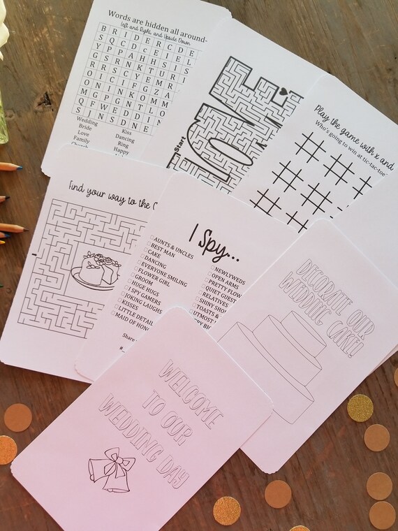 Wedding Reception Games Kids Party Entertainment I Spy Etsy