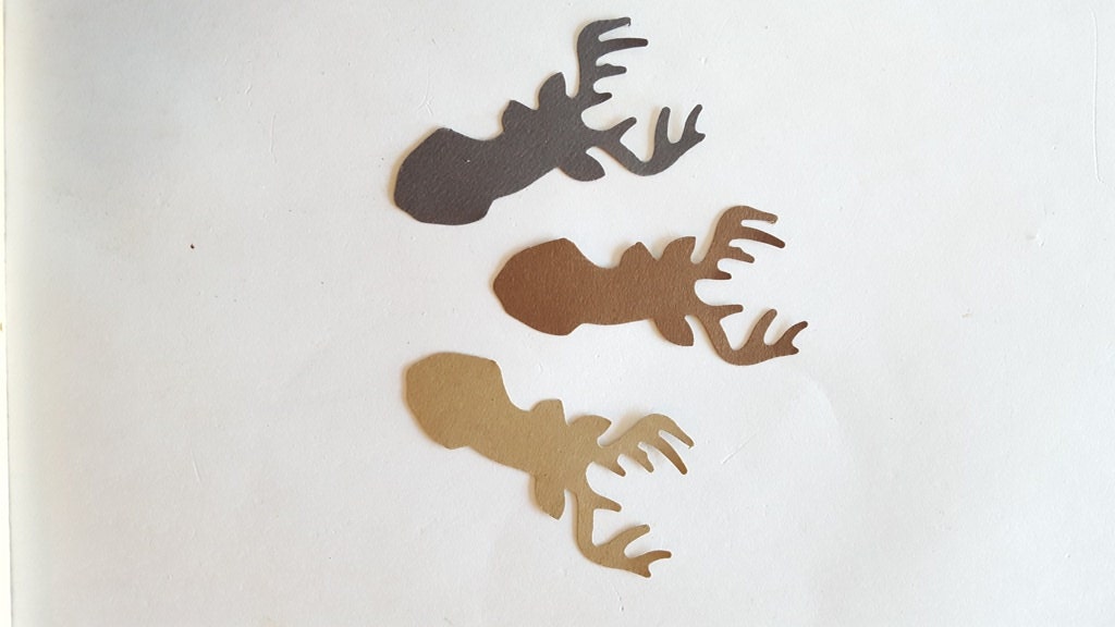 Deer Confetti STAG Antler Rack Adventure Awaits Baby Shower Antler Decor CARDSTOCK