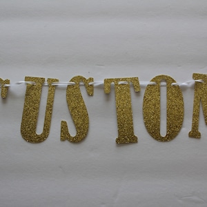 Banner de letras personalizadas / 3" / GLITTER