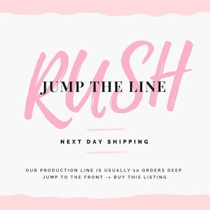 SERVICE | RUSH My Order! | Jump the Production Line and get your order faster | Service Upgrade | Next Day Upgrades | Add-On Services