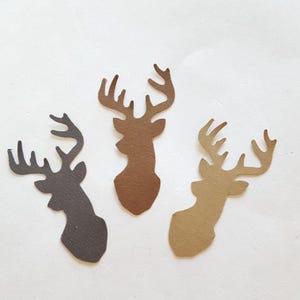 Confete de Veado | VEADO | Suporte de Chifres, Chá de Bebê Aventura Aguarda, Decoração de Chifres | CARDSTOCK