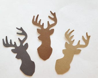 Deer Confetti | STAG | Antler Rack, Adventure Awaits Baby Shower, Antler Decor | CARDSTOCK