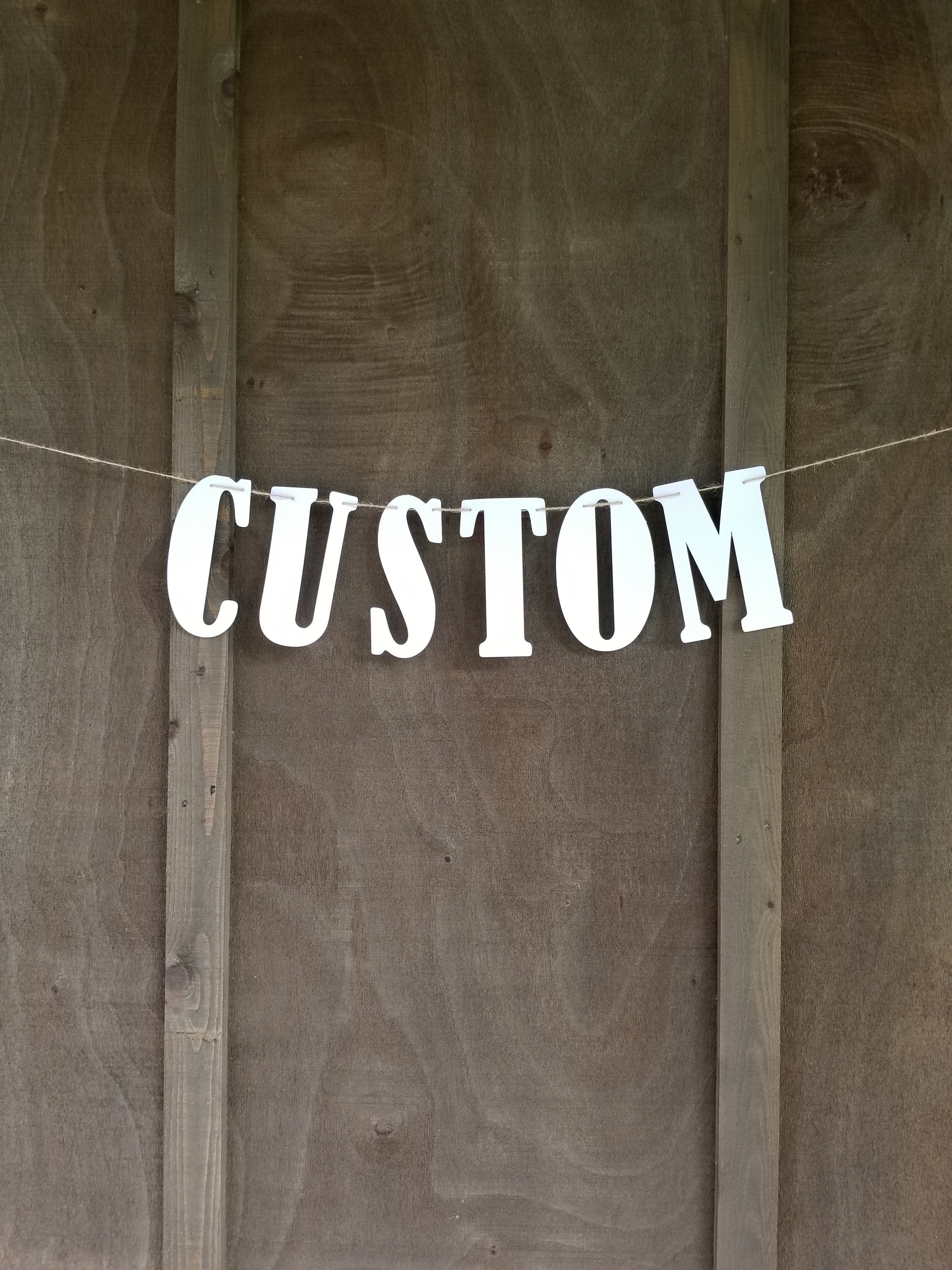 Letter Banner Custom Name Banner Banner Wall Hanging 7 Etsy