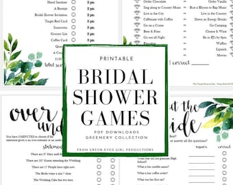 Bridal Shower Games | Eucalyptus |   Bachelorette Games,  Who Said it Game,  5 s