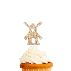 Windmill | Confetti & Cupcake Toppers | Die Cut Shapes | GLITTER