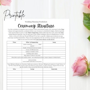 Wedding To Do List | CEREMONY | Bride Wedding Planner | Digital Download
