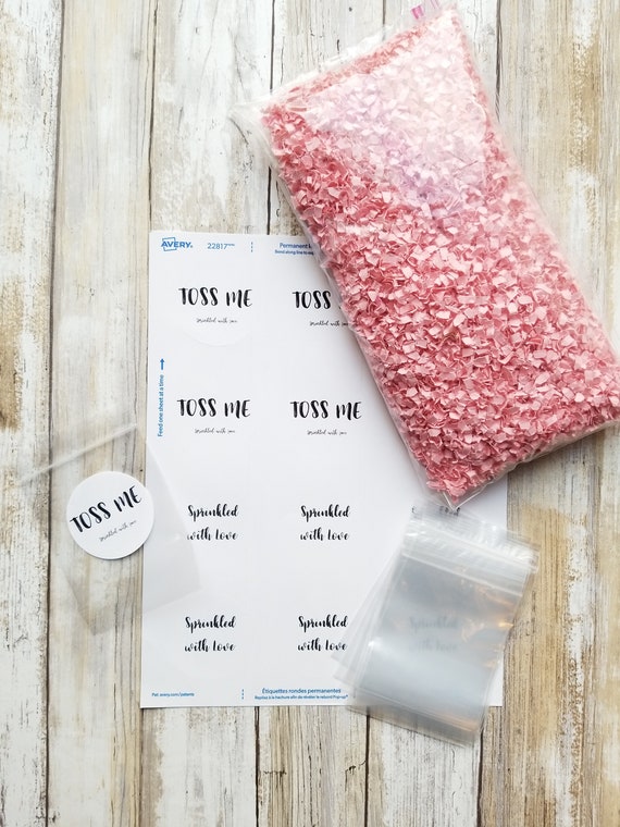 Wedding Exit Toss Confetti Packets | Biodegradable Confetti, Confetti Poppers Filler | TOSS ME