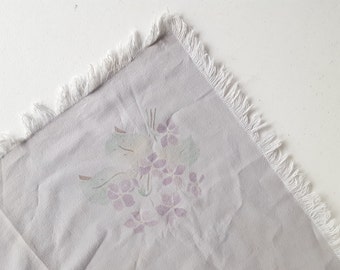 Easter Tablecloth, Spring Decorations, Easter Tablecloth,  Vintage Easter Decorations, Violet SQUARE