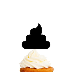 Caca / Adornos para cupcakes o confeti / Formas troqueladas / CARTULINA