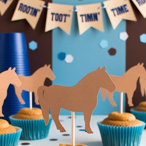 Caballo / Adornos para cupcakes o confeti / Formas troqueladas / CARTULINA