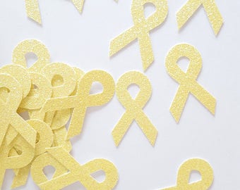 Cancer Awareness Ribbons Confetti | Awareness Team Ribbon, Fundraiser Decorations | GLITTER