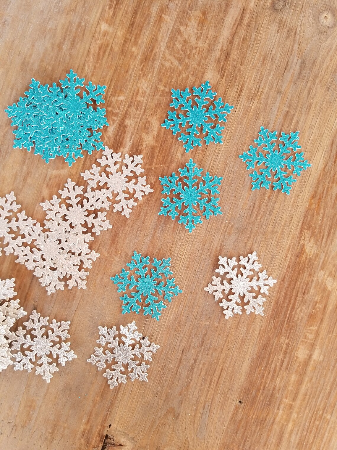 Snowflake Theme Snowflake Confetti Snowflake Birthday Etsy