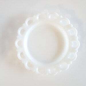Milk Glass 8" Plate: Easter, Party, Luncheon, Shower, Kitchen, White, Gift, Appetizer