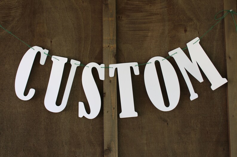 Letter Banner Custom Name Banner Wall Hanging Photobooth Etsy