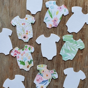 Onesies Confetti | FLORAL | Garden Baby Shower, Sprinkle Decorations