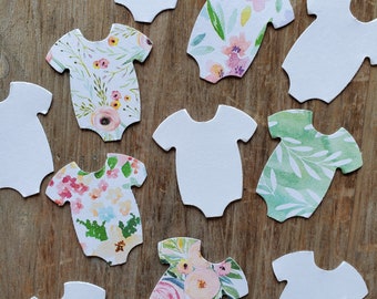 Onesies Confetti | FLORAL | Garden Baby Shower, Sprinkle Decorations