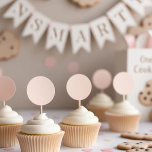 Círculos / Adornos para cupcakes o confeti / Formas troqueladas / CARTULINA