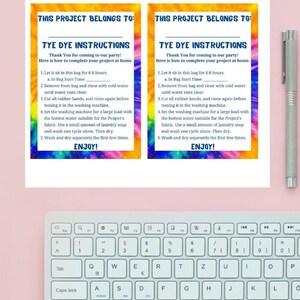 Tye Dye Party Instructions Kids Party Printables, How to Tye Dye ...