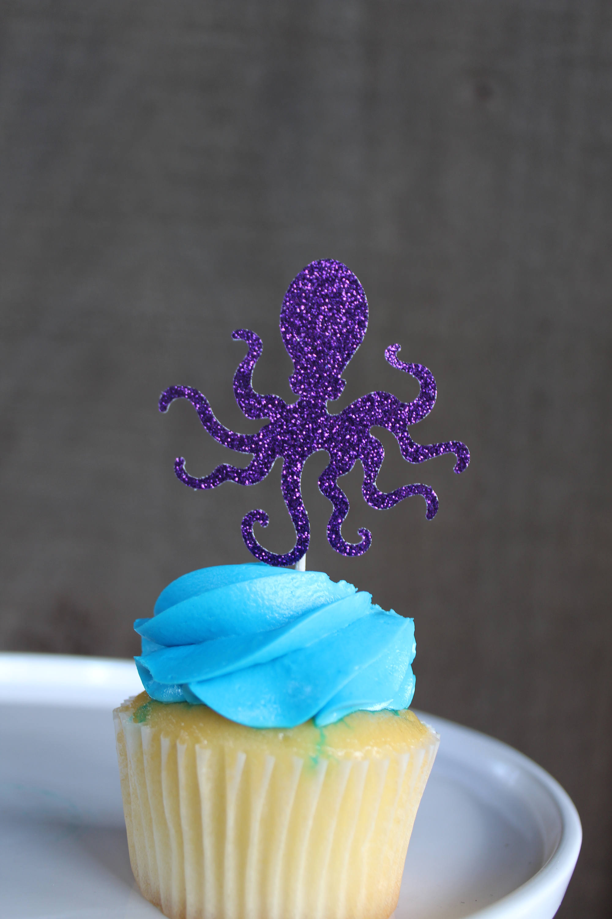 Octopus Cupcake Toppers Pirate Theme Party Decorations Luau - Etsy