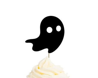 Cute Ghost | Cupcake Toppers or Confetti | Die Cut Shapes | CARDSTOCK