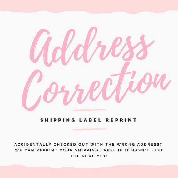 Reprint Shipping Label Etsy Ythoreccio
