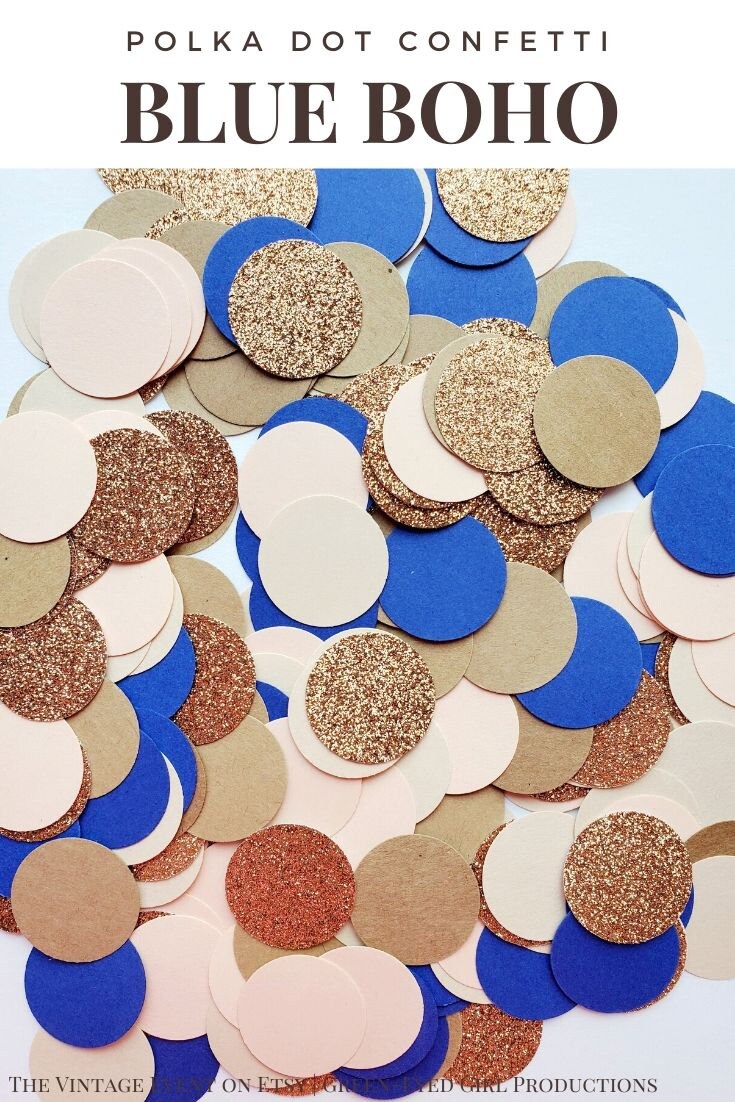 Boho Wedding Polka Dot Confetti
