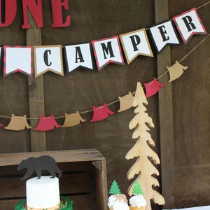 Letter Banner 7 Custom Name Banner, One Happy Camper CARDSTOCK image 4
