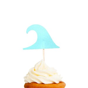 Adornos para cupcakes con forma de onda o confeti / Formas troqueladas / CARTULINA