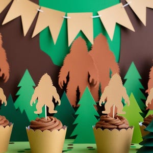 Pie Grande / Adornos para cupcakes o confeti / Formas troqueladas / CARTULINA