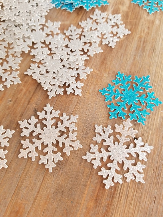 Snowflake Theme Snowflake Confetti Snowflake Birthday Princess Party Decorations Snowflake Baby Shower Glitter