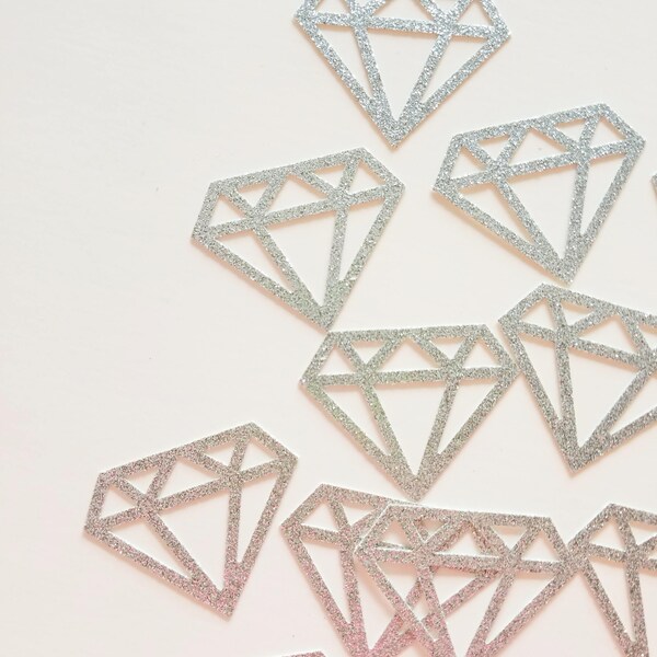 Diamond Confetti | Engagement Party Decorations, Vegas Bachelorette Party Decorations | GLITTER
