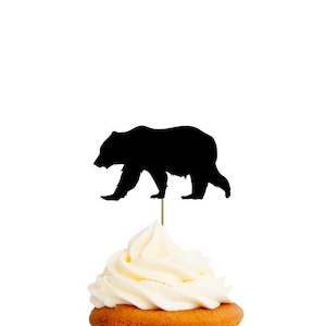 Oso / Adornos para cupcakes o confeti / Formas troqueladas / CARTULINA