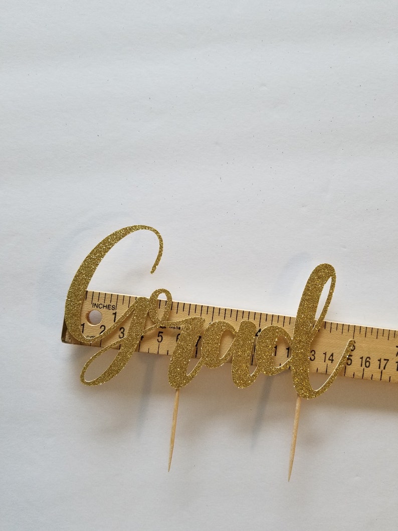 GLITTER Grad Cake Topper Funny Cake Toppers 6 Graduation Cake Topper College Graduation Party Decorations