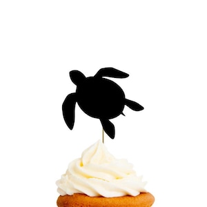 Tortuga / Adornos para cupcakes o confeti / Formas troqueladas / CARTULINA