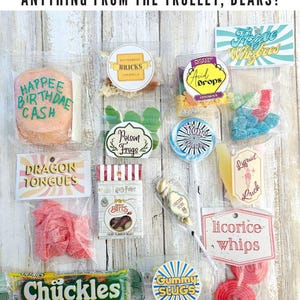 Vintage Candy Store Labels | Digital Download