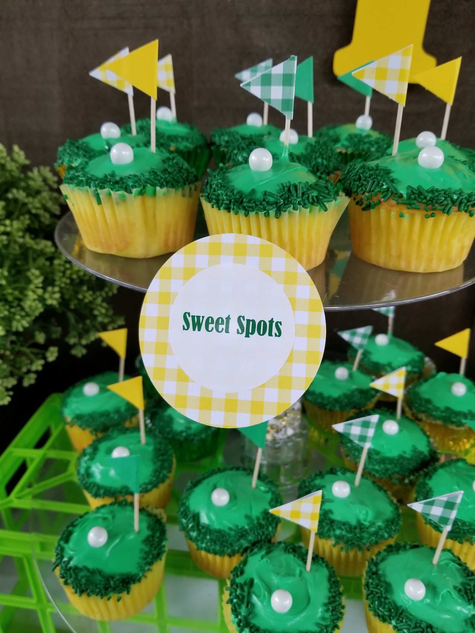 Golf Flag Cupcake Toppers Golf Birthday Birthday Etsy