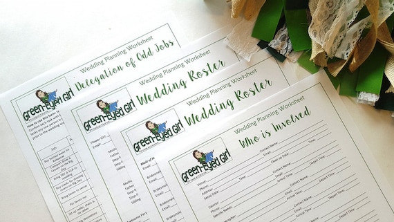 wedding planner printables wedding binder printable etsy