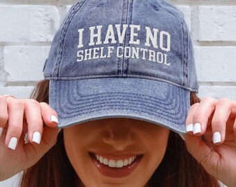 Embroidered Funny Bookworm Gift Hat Reading Teacher Gifts Embroidered Denim Hat Bookish Gift for Her Book Lover Gifts Reader Gift Librarian