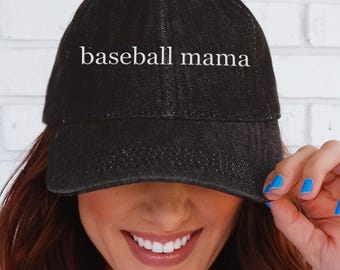Casquette de baseball brodée pour maman, cadeau de maman de baseball, cadeau tenue pour la fête des morts, cadeau pour maman, chapeau brodé, casquette de baseball, casquette de baseball, cadeau de fête des mères pour elle