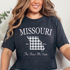 Custom Missouri Shirt, Vacation Shirts, Road Trip Shirt, Traveler Gift, States Crewneck, Missouri Gift, Missouri Fan, Missouri Tee
