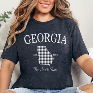 Custom Georgia Shirt, Vacation Shirts, Road Trip Shirt, Traveler Gift, Custom States Shirt, States Crewneck, Georgia Native Georgia Traveler