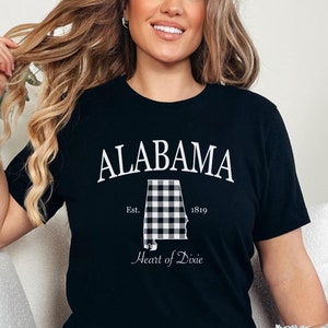 Custom Alabama Tshirt, Vacation Shirts, Road Trip Shirt, Traveler Gift, Game Day Tee, Alabama Shirt Bama Tshirt Retro Alabama Tailgate Shirt